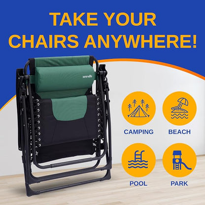 SereneLife Padded Zero Gravity Lounge Chair - Image 7