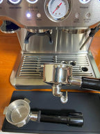 54mm Double Spout Portafilter - Compatible with Breville Barista Express, Bambino, Infuser, Duo Espresso Machines - Double Shot Filter Basket - Plastic