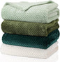 Newwiee 4 Pcs Flanne Fleece Throw Blanket by Newwiee