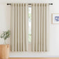 RYB HOME Linen Textured Semi Sheer Curtains Light Filtering Airy Solid Sheer by RYBHOME
