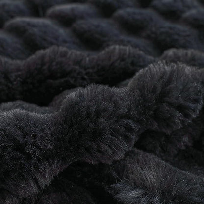 COOVA Faux Fur Throw Blanket for Couch, Cozy Soft and Fuzzy Plush Rabbit Fur - Image 5