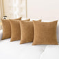 CaliTime Decorative Couch Throw Pillow Covers 18 X 18 Inches Apricot Brown | by CaliTime