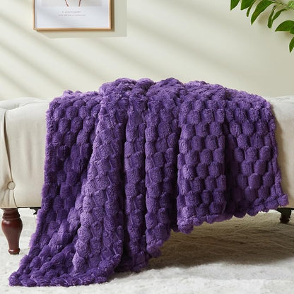 NEWCOSPLAY Fleece Clouds Cozy Twin Blanket - Image 6