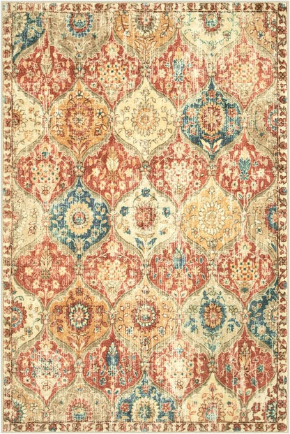 Lahome Moroccan Washable Rugs for Living Room, Soft 4x6 Rug for Bedroom | - Image 7