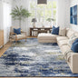 9x12 Area Rug for Living Room, Abstract Washable Large Rugs, Dark Blue | by Lofus