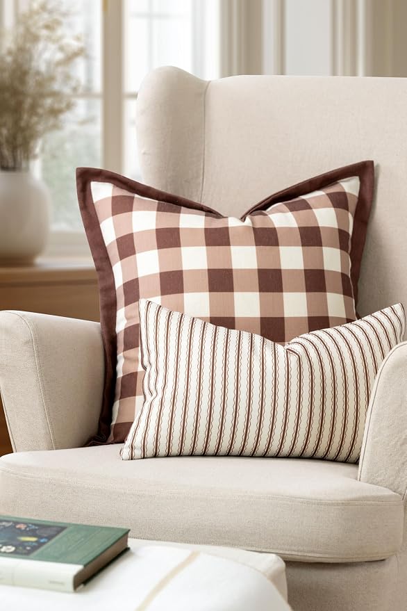 Crumbs Home Modern Farmhouse California Casual Indoor Outdoor Throw Pillow Cover - Image 2