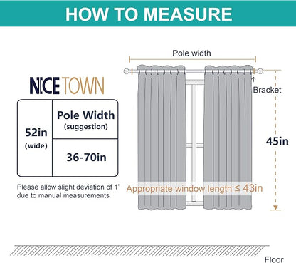 NICETOWN Blackout Curtain Panels Grommet - Image 9