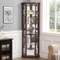 Corner Curio Cabinet, 150lbs Heavy Duty Glass Display Cabinet by Trunback