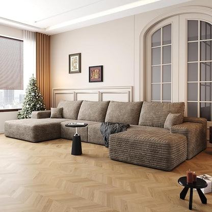 136" Sectional Couches for Living Room Cloud Couch Sofa by AWarmHomeForYou