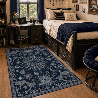 Vacuum-Friendly, 4x6 Washable Area Rug by meejou
