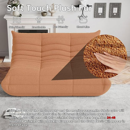 WHGBJA Bean Bag Chairs for Adults, Memory Foam Couch Loveseat Sofa Chair - Image 3