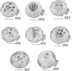 8 Pack Flower Succulent Candle Mold Resin Casting Silicone Molds for Home Decor & Candle Making Wave Spiral Mold