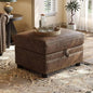 ONBRILL Faux Leather Ottoman by ONBRILL