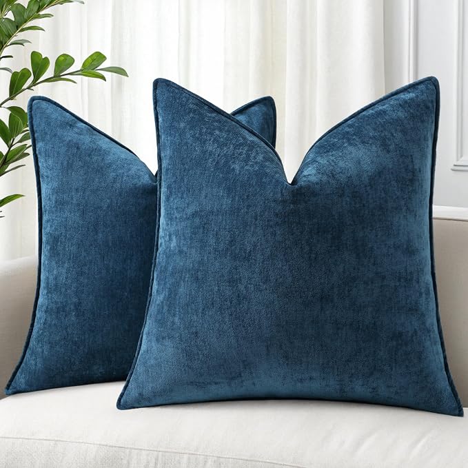decorUhome Summer Couch Euro Sham Throw Pillow Covers 22x22 Set of 2, by decorUhome