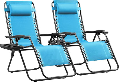 Devoko Patio Zero Gravity Chair Outdoor Folding Adjustable Reclining Chairs by DEVOKO
