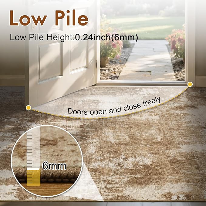 8x10 Ft Large Area Rugs for Living Room, Soft Non-Slip Washable Rugs Modern - Image 7