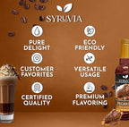 Syruvia Pecan Pie Syrup – 25.4 fl oz Syrup for Coffee, Lattes, Shakes, Smoothies, Desserts – 100% Vegan, Gluten Free, Kosher – Delicious Coffee Syrup