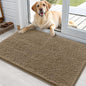 OLANLY Dog Door Mat for Muddy Paws 36x24, Super Absorbent Chenille Mud Mat | Tan by OLANLY