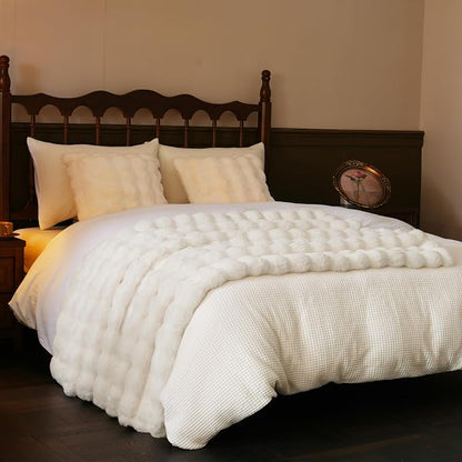 BENVWE Faux Fur Throw Blanket for Couch - Image 6