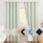 NICETOWN Sage Green Living Room Completely Shaded Linen Textured Draperies by NICETOWN