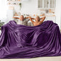 BEDELITE Fleece Blanket Soft Plush Oversized Bed Blanket Purple 120"x120" | by BEDELITE