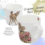 Royal Worcester Wrendale Designs Bessie Cow Mug | 14 Ounce Large Coffee Mug with Cow Design | Made from Fine Bone China | Microwave and Dishwasher Safe