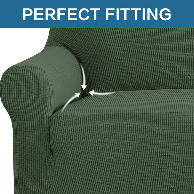 H.VERSAILTEX Stretch Couch Cover Loveseat Covers - Image 5