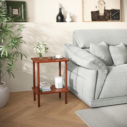 Apicizon 2 Tier End Table Set of 2, Small Side Table - Image 2