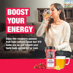 Tiesta Tea - Passion Berry Jolt, Loose Leaf, Raspberry Passion Fruit Black Tea, Premium Caffeinated Blend, Make Hot or Iced & Brews Up to 50 Cups, 4oz Refillable Tin