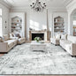 Rugflix 9x12 Area Rugs for Living Room, Washable Blue Grey Large Rug | Machine by RugflixAreaRugs