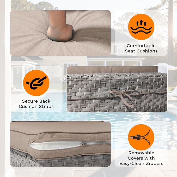 10-Seat Modern Patio Furniture Set - Image 7
