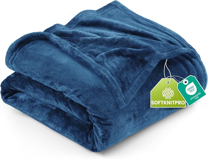 Utopia Bedding Soft Fleece Bed Blanket Twin Size Royal Blue | Microfiber Plush by UTOPIABEDDING