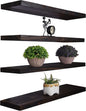 YYWUOJJ Wood Floating Shelves for Wall Decor, Rustic Wall Shelves for Bedroom by YYWUOJJ