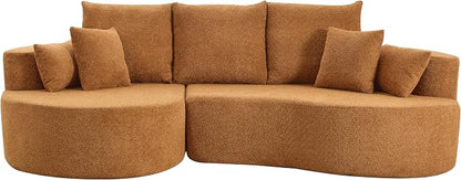 106'' Sectional Curved Sofa Sponge Couch - Image 7