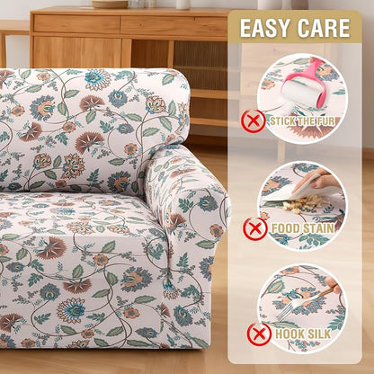 H.VERSAILTEX Printed Couch Covers Printed Sofa Cover High Stretch Couch Cover - Image 8