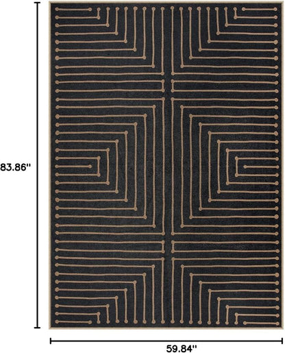 Lahome Neutral Outdoor Rug 5x7 - Image 2