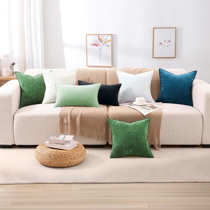 decorUhome Summer Couch Throw Pillow Covers 18x18 Set of 2, Decorative Soft - Image 8