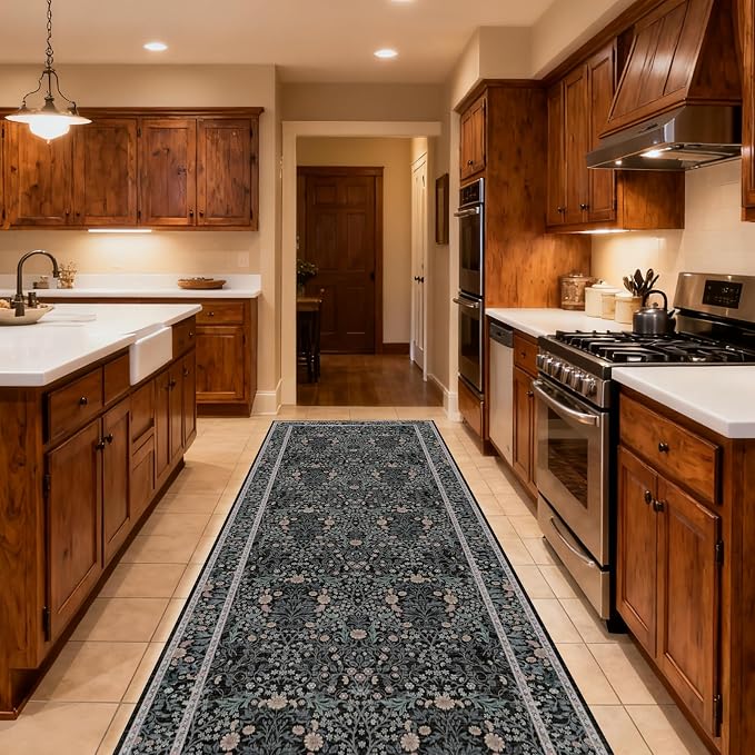 Washable 2'6" x 8' Runners for Hallways, Non Slip Long Floor Runner for Kitchen - Image 2
