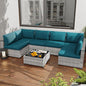 KIGOTY Patio Furniture Set, 7 Pieces Modular Outdoor Sectional Sofa, PE Rattan by KIGOTY