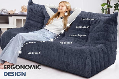 Bean Bag 3-Seater Chair Big Sofa Beanbag Chair - Image 4