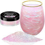 NiHome 0.18oz/5g Edible Food-Grade Glimmer Powder Glitter Luster Dust Metallic Food Decorating Sprinkle Dust for Drink Wine Beverage Cake Candy Dessert Bakery Restaurant Vegan (Iridescent Pink)