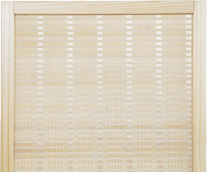 Roundhill Furniture Inkwell 4-Panel Bamboo Room Divider, Folding Portable - Image 6