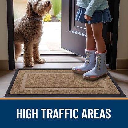 OLANLY Front Door Mat Outside 29.5x17, All-Season Heavy-Duty Rubber Doormat | - Image 8