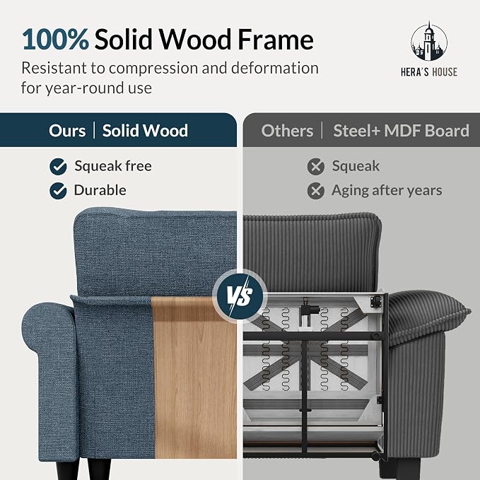HERA'S HOUSE 3 Pieces Modular Sectional Sofa Sets, Oversized Couch Set - Image 7
