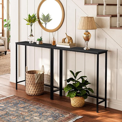 HOOBRO Narrow Console Table, 29.5" Small Entryway Table, Thin Sofa Table - Image 2