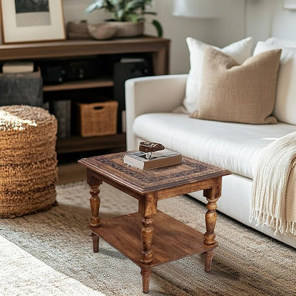 COTTON CRAFT Solid Wood End Table - Image 5