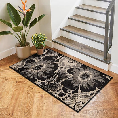 Findosom Hallway Runner Rug 2x4, Non Slip High-Low Textured Floral Washable - Image 6