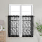 Furman Sheer Curtains Tiers 36 inch Length 2 Panels Set by OWENIE