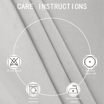 Blackout Curtains 52 x 95 inch/Light Grey Curtains Set of 2 Panels/Thermal - Image 4