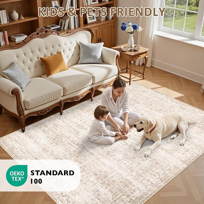 6x9 Area Rugs Living Room: Washable Rug - Image 9